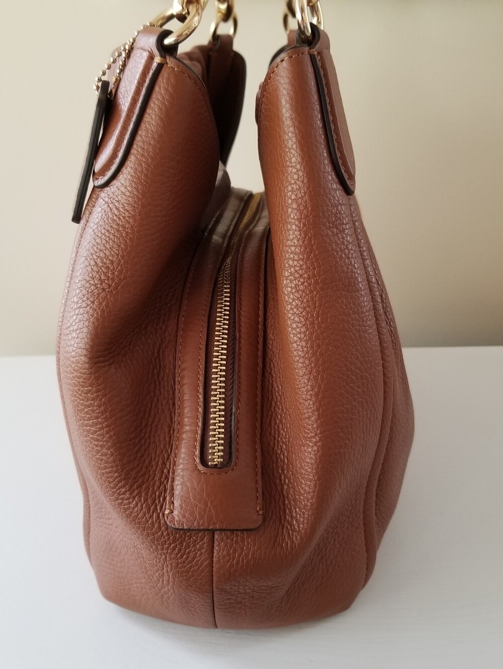 Coach Maya Leather Shoulder Bag C1454 - Picture 5 of 15